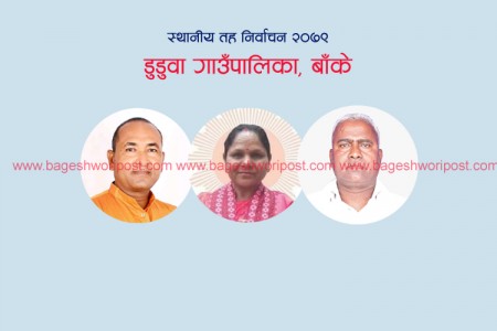 डुडुवामा कांग्रेसका नरेन्द्र चौधरी ९७६ मतान्तरले अगाडि